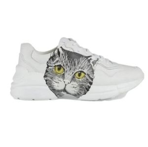 Gucci Rhyton Leather Sneakers Trainers Cat